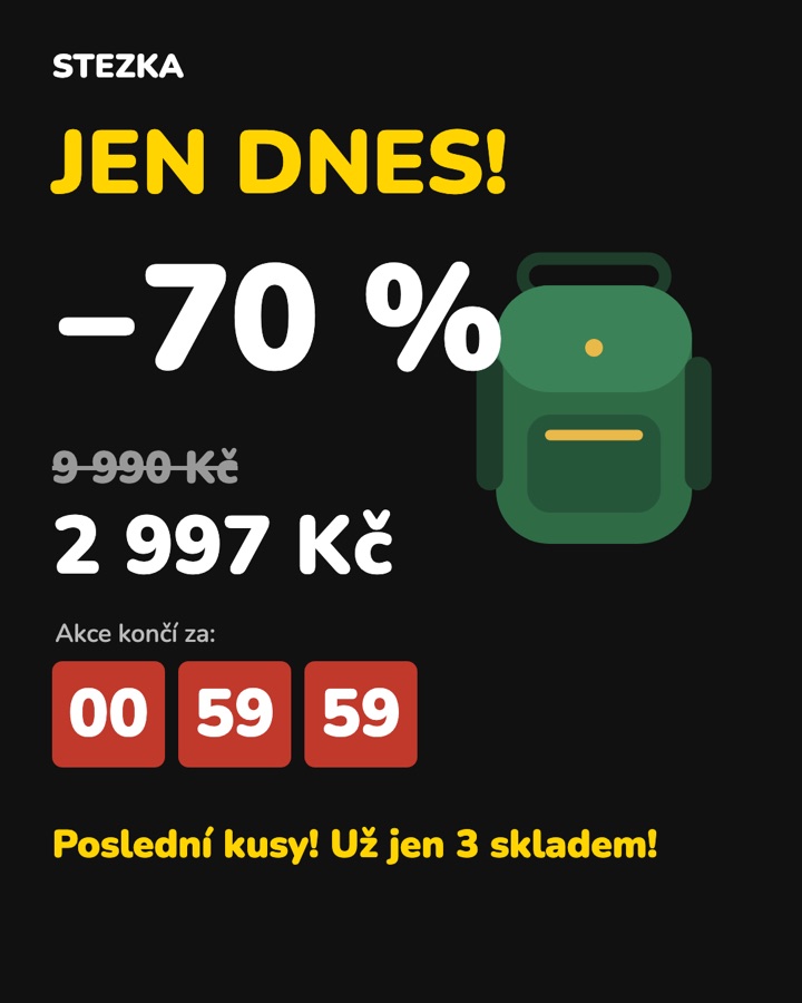 Ukázka špatného banneru: Jen dnes −70 % s odpočtem a vymyšlenou přeškrtnutou cenou